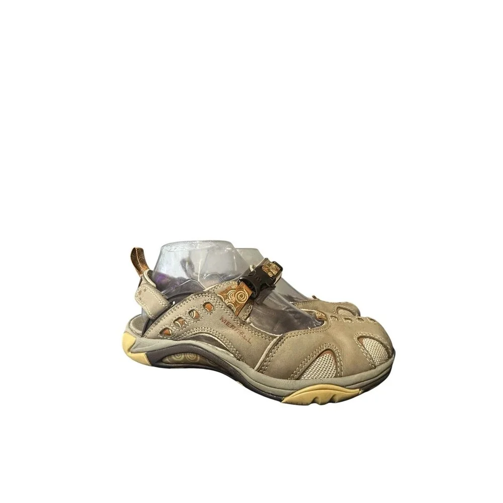 Merrell Siren Ginger Mary Jane performance footwear womens Beige Vibram Sz 6